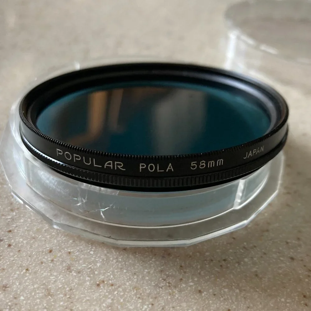 Vintage Camera Filter Lot: Rolev, Popular Polar, Starblitz - 52 58 mm